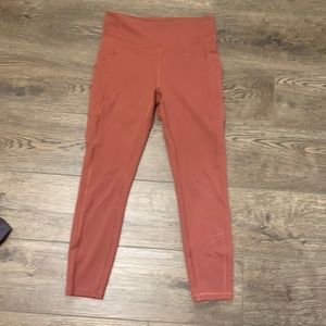 Lululemon invigorate leggings size 8 dark terracotta color